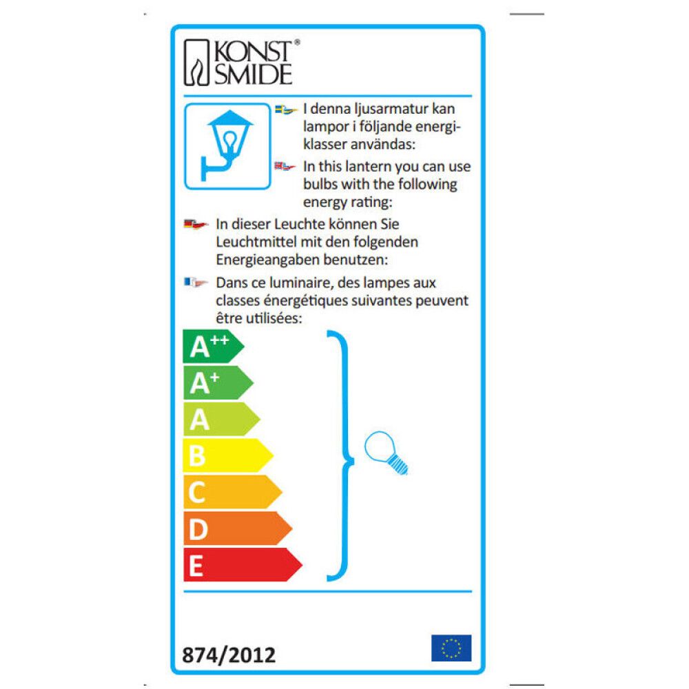 Ulkovalaisin Konstsmide Modena 1-os Valkoinen