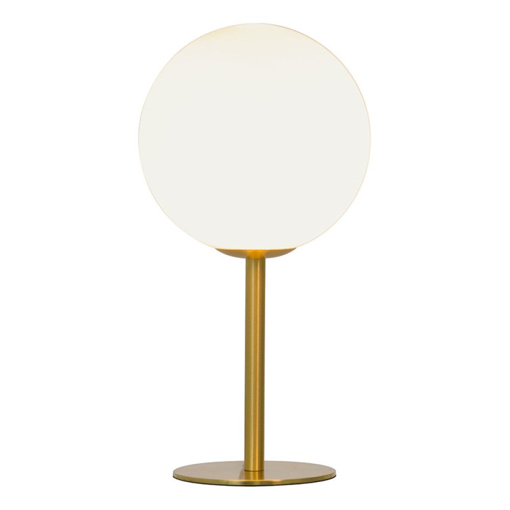 Pöytävalaisin Aneta Molekyl Matta messinki/Valkoinen 13,5 × 13,5 × 27 cm