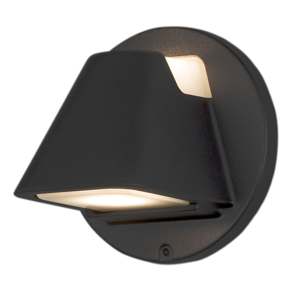 Seinävalaisin Konstsmide Hild musta 20 x 18,5 cm IP44