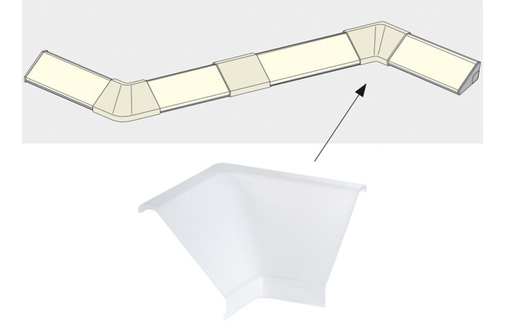 Delta listan sisäkulma Paulmann satiini 2 kpl/pkt