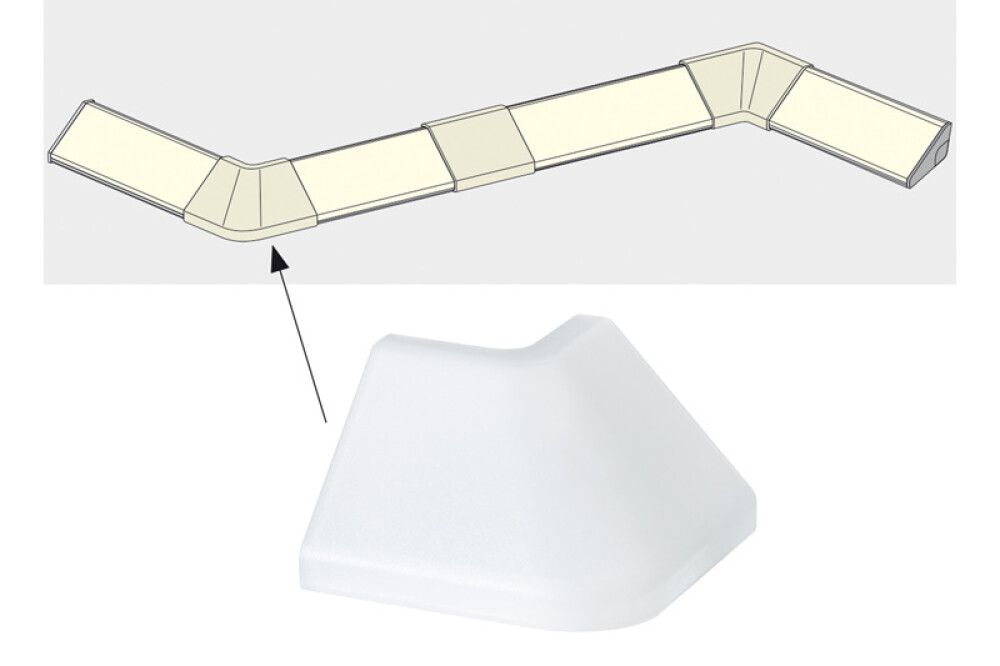 Delta listan ulkokulma Paulmann satiini 2 kpl/pkt