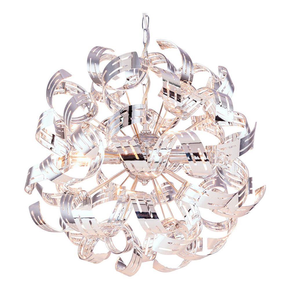 Riippuvalaisin Globo Falla kromi Ø 50 cm