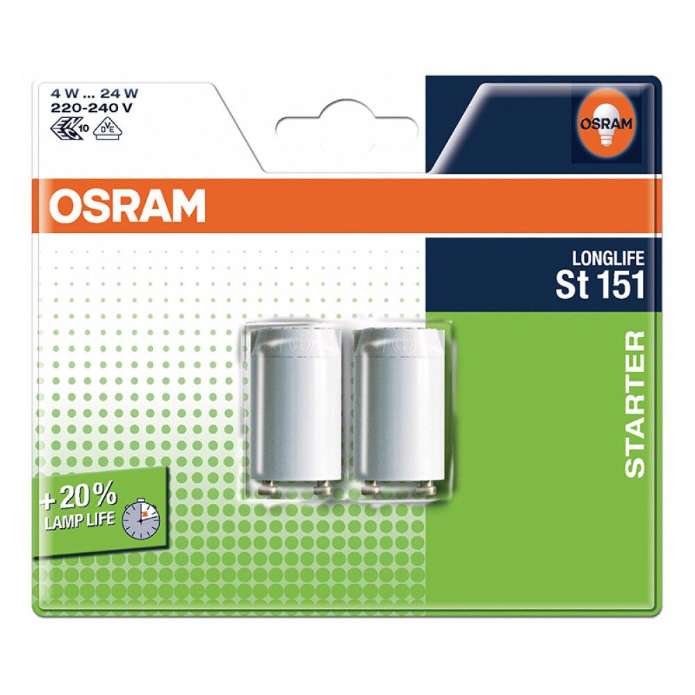 Sytytin Osram 4-22W BLIST. ST151 2KPL