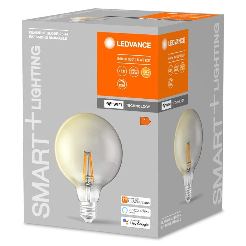 LED-lamppu Ledvance Smart+ WiFi Globe Savu 2500 K DIM E27 4,5 W