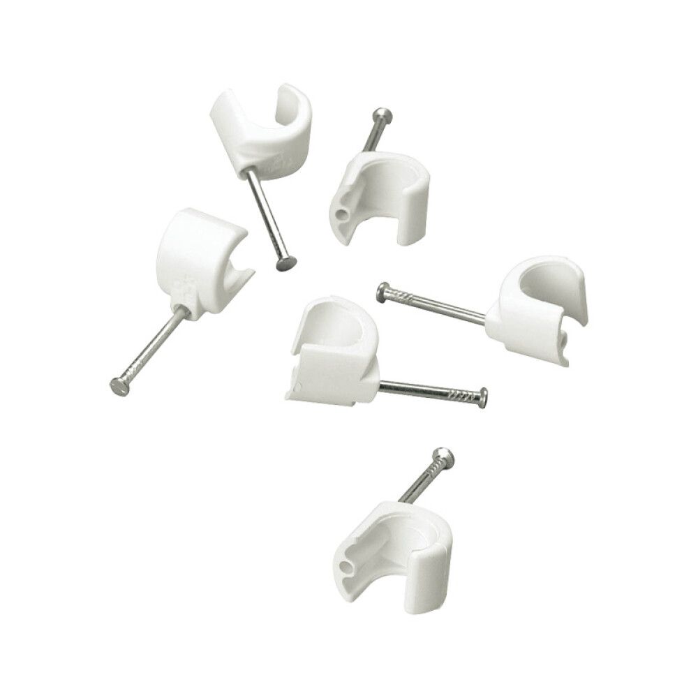 Naulakiinnike Schneider Electric TC 8-12 Valkoinen 100 kpl