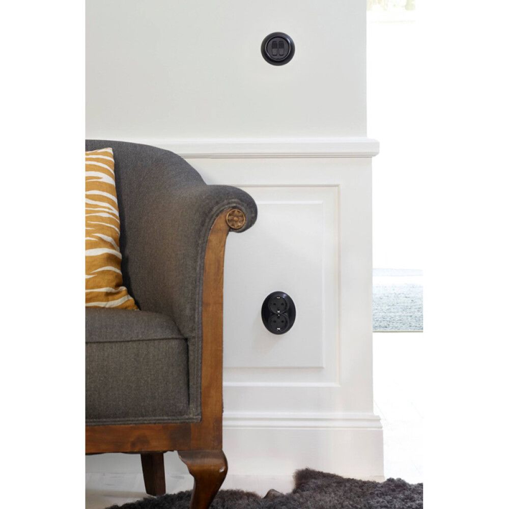 Kruunukytkin Schneider Electric Renova Uppo Musta