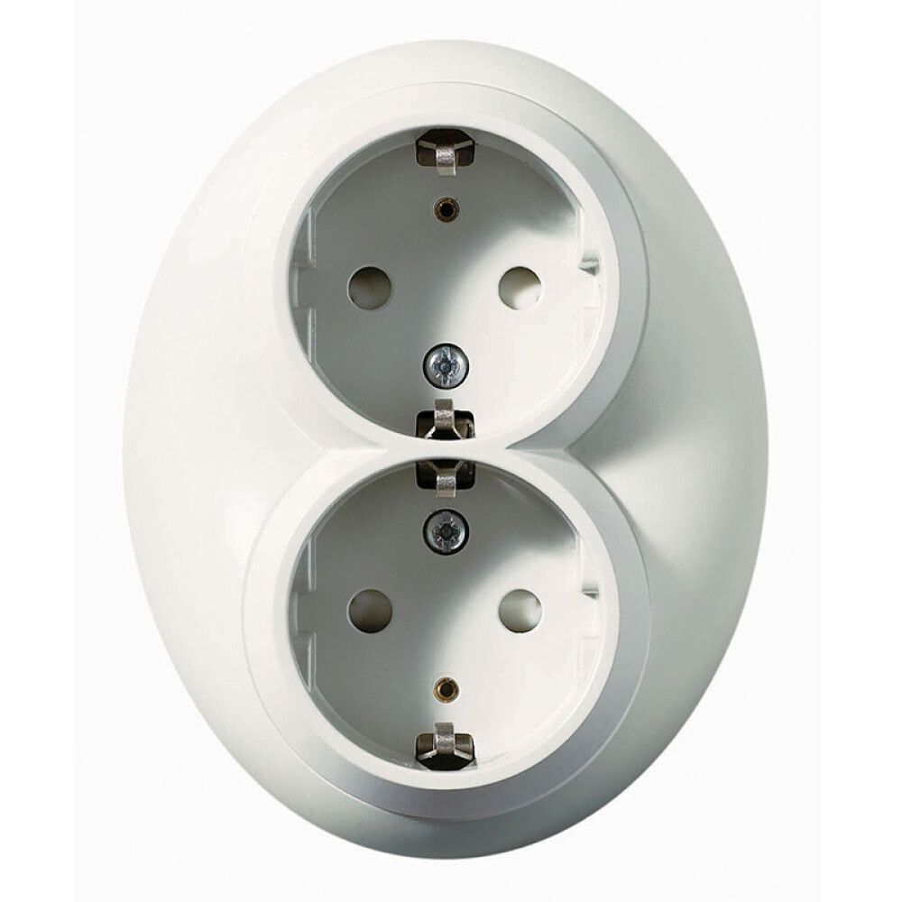 Pistorasia Schneider Electric Renova 2-os Maadoitettu Valkoinen