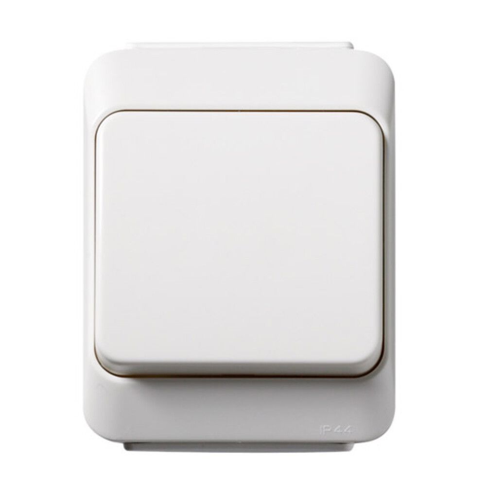 Kytkin Schneider Electric Artic IP44 Valkoinen