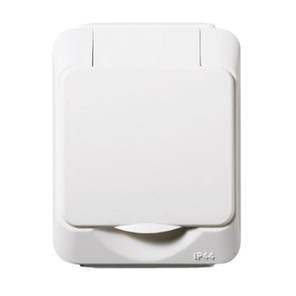 Pistorasia Schneider Electric Artic 1-os IP44 Valkoinen