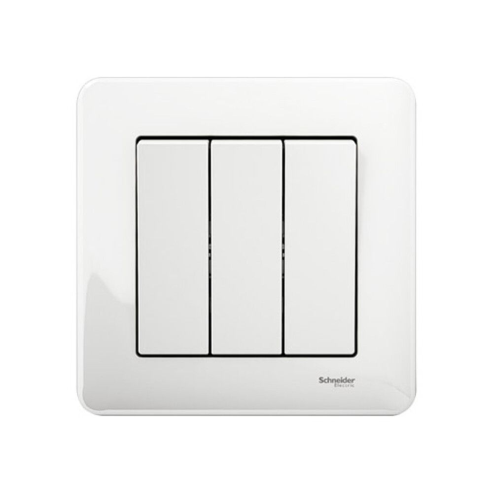 1+1+1-Kytkin Schneider Electric Exxact Valkoinen