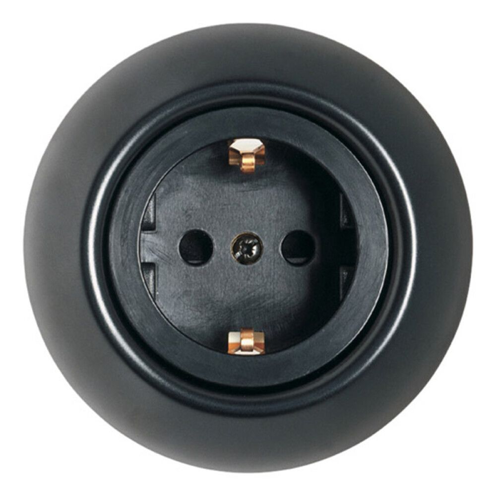 Pistorasia Schneider Electric Renova Maadoitettu Musta