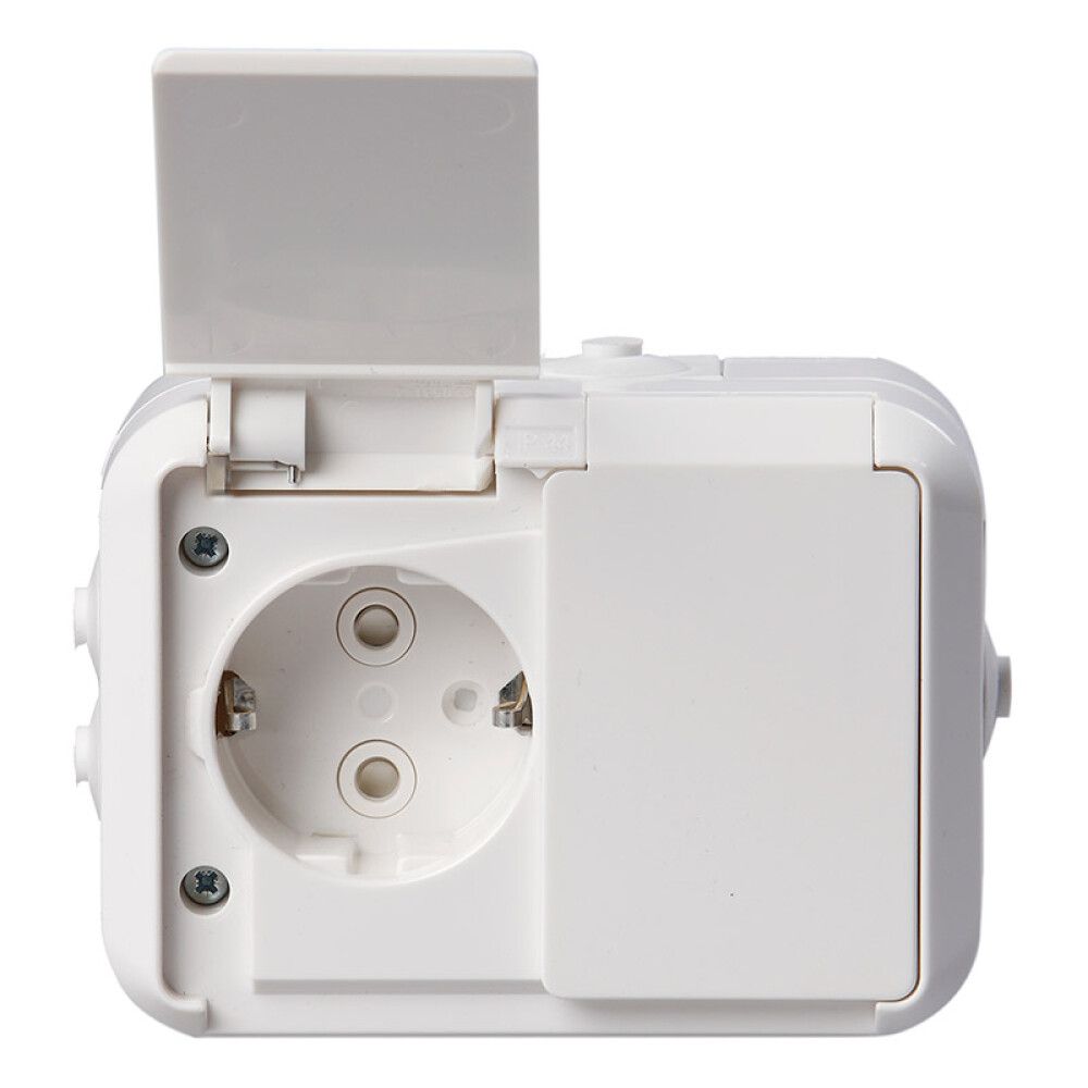 Kaksoispistorasia ABB Kosti IP55 Uppoasennus