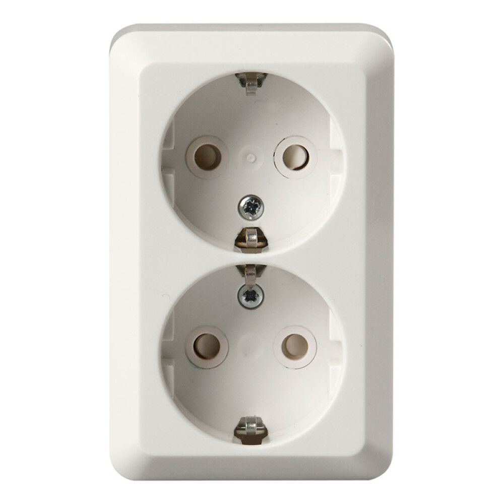 Pistorasia ABB Jussi 2-Os Pinta-asennus Valkoinen