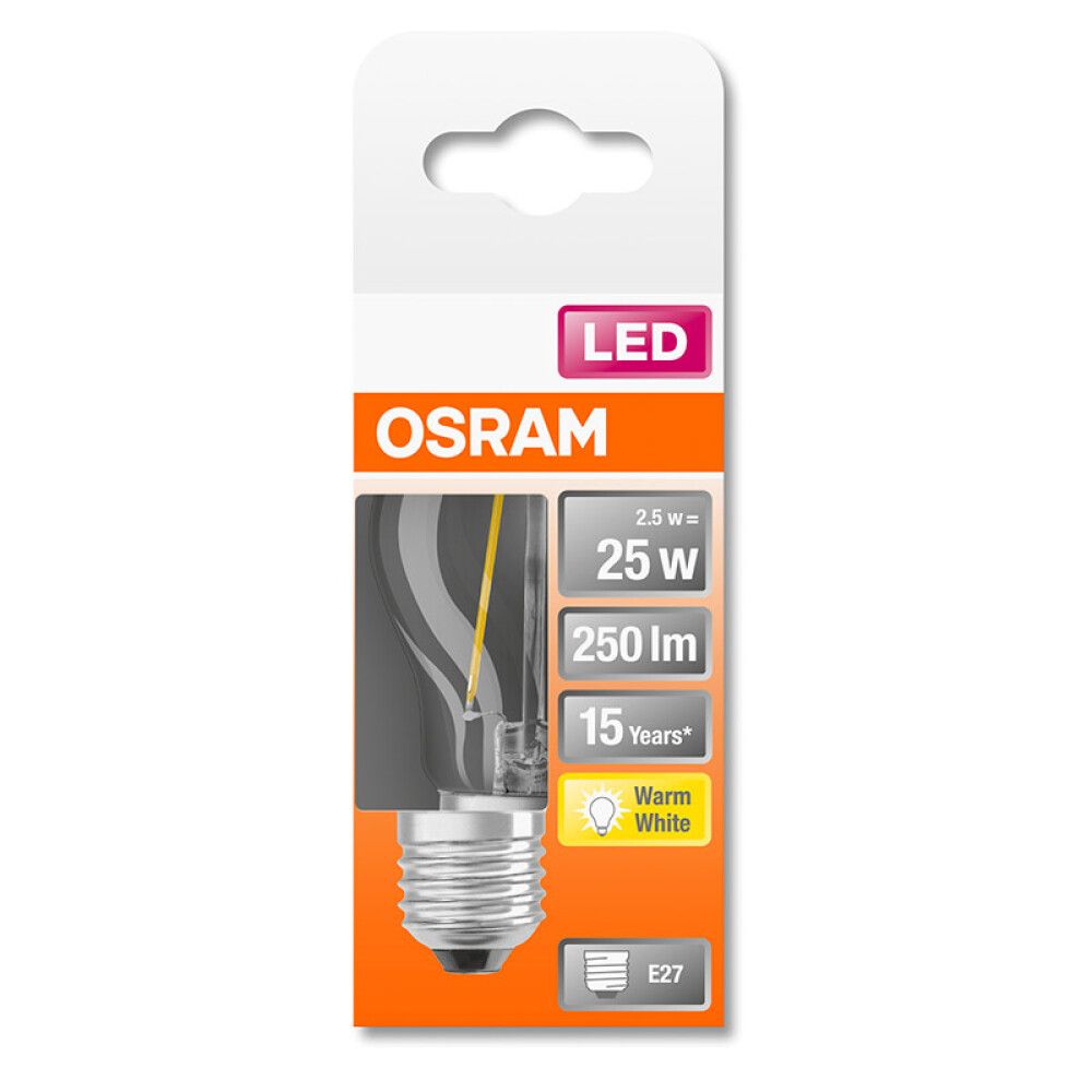 Led Star Osram CLAS P 25 CL 2.5W/2700K E27