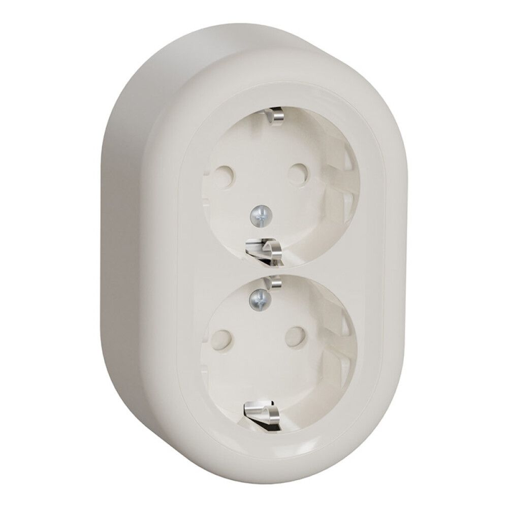 Pintapistorasia Schneider Electric Renova 2-os Ruuviliitos Valkoinen