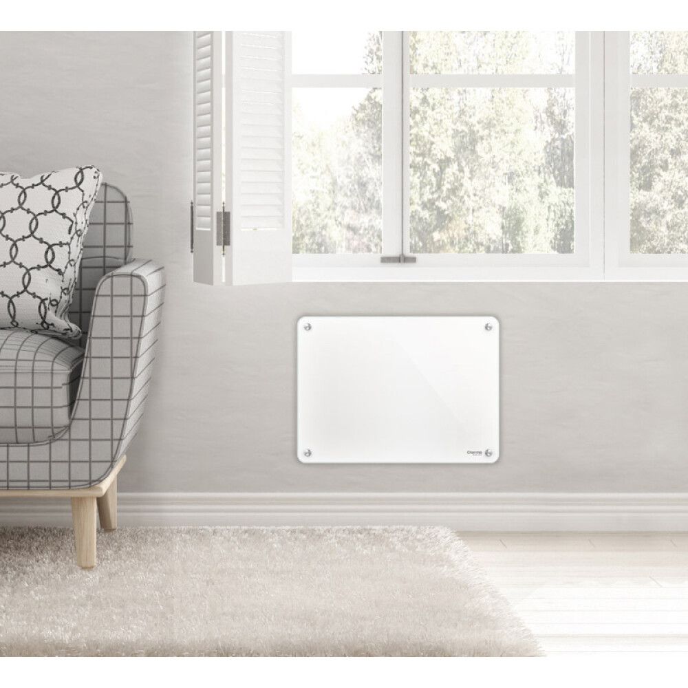 Lasilämmitin Termo ECO 400 W valkoinen 48 x 4,9 x 35 cm