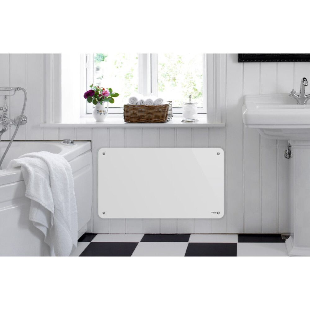 Lasilämmitin Termo ECO 1000 W valkoinen 84 x 4,9 x 42,5 cm