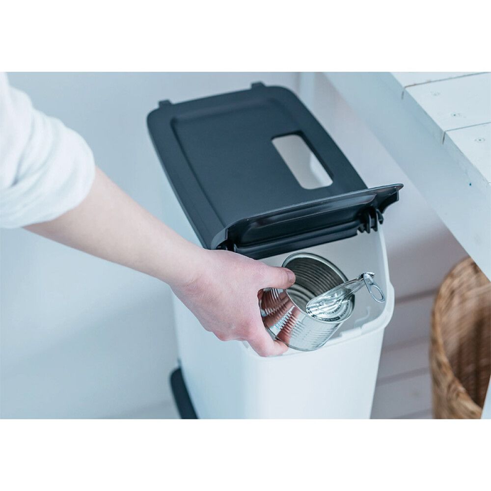 Kierrätysastia Sini Valkoinen/Harmaa 18 l