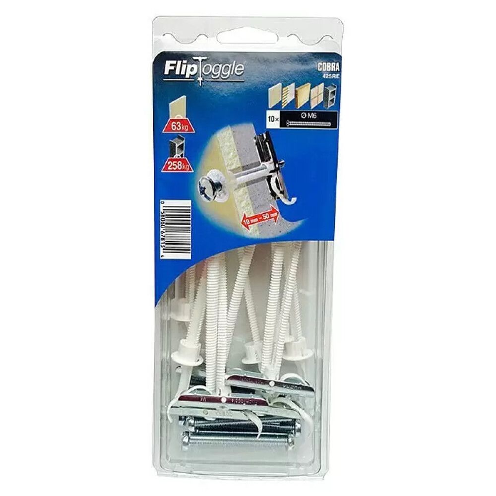 Kulmarauta tulppa Cobra lipToggle 425R 10 kpl/pkt