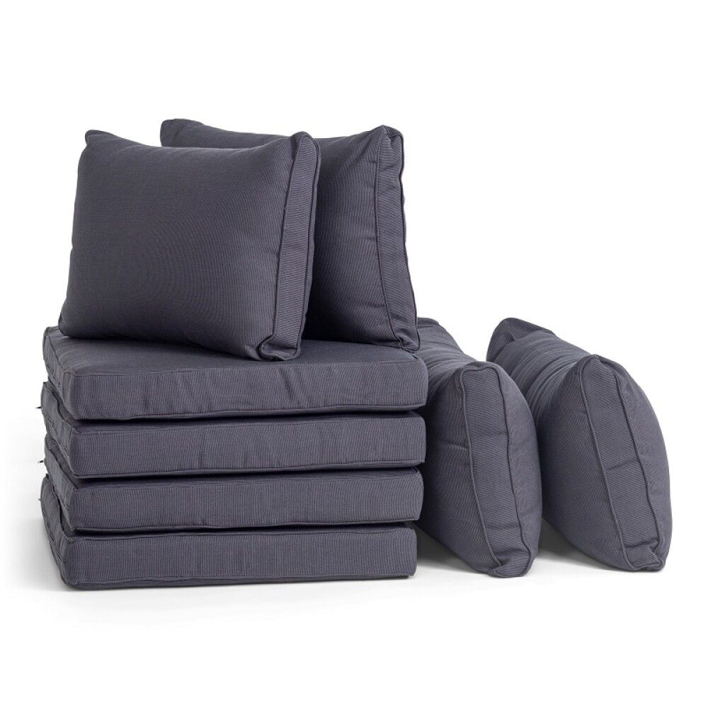 Pehmusteet Sunfun All-in-one divaanisohva antrasiitti