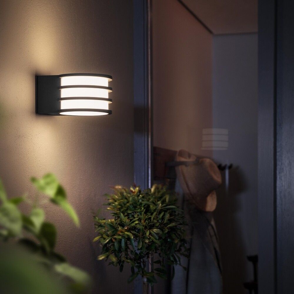 Ulkoseinävalaisin Philips Hue Lucca Antrasiitti