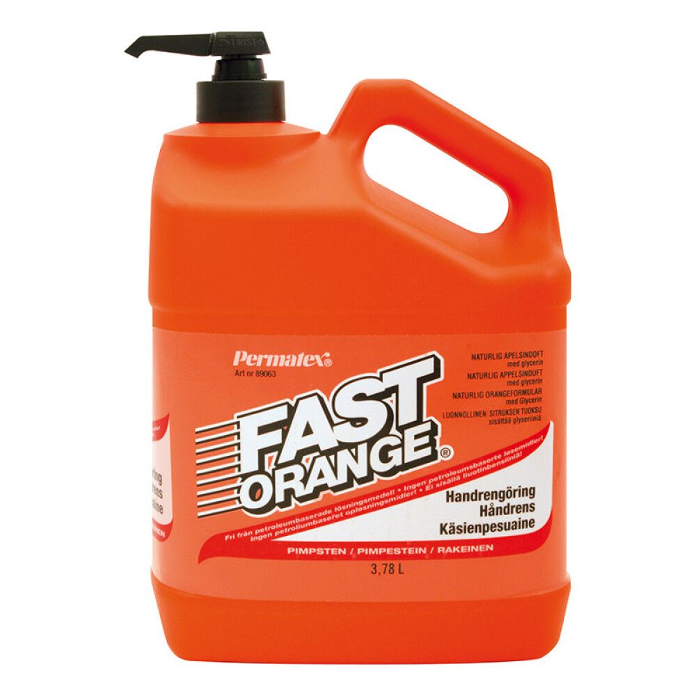 Käsienpuhdistusaine Permatex Fast Orange 3,8 l