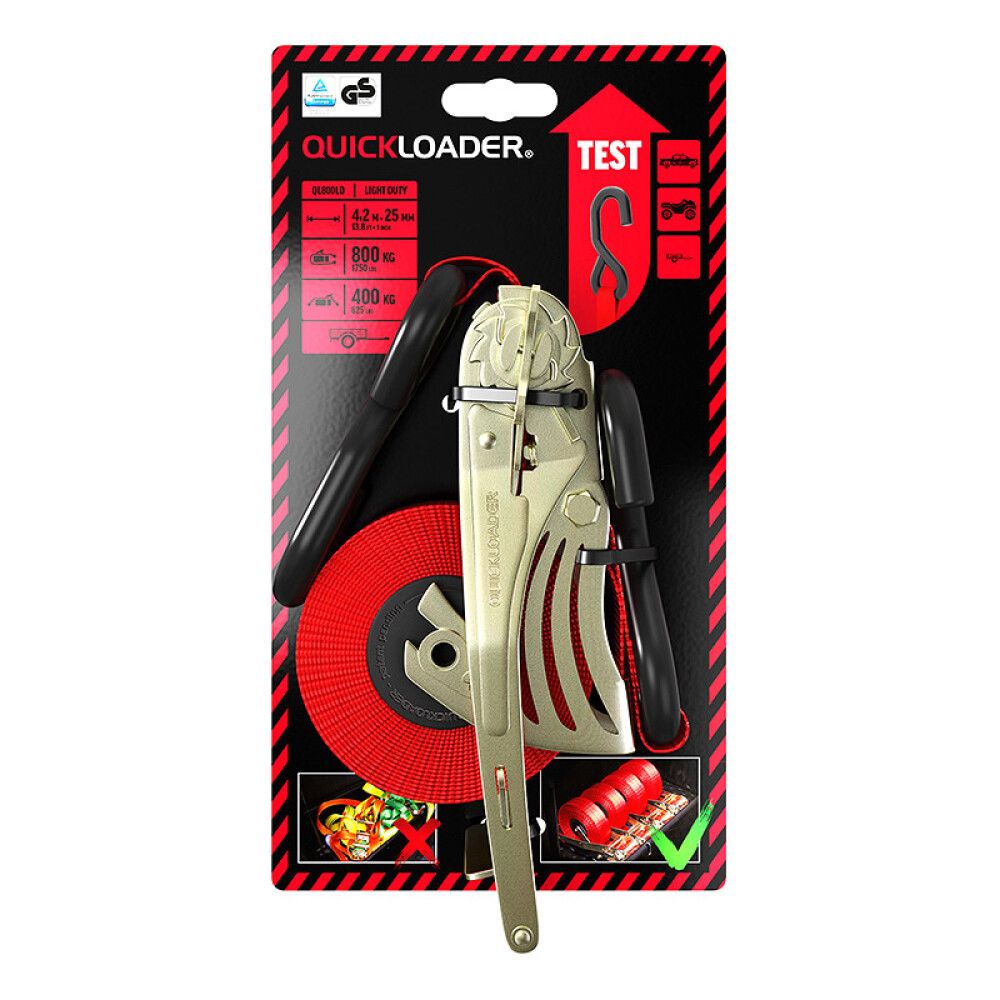 Kelautuva kuormaliina Quickloader 800 kg 25mm 4,2m