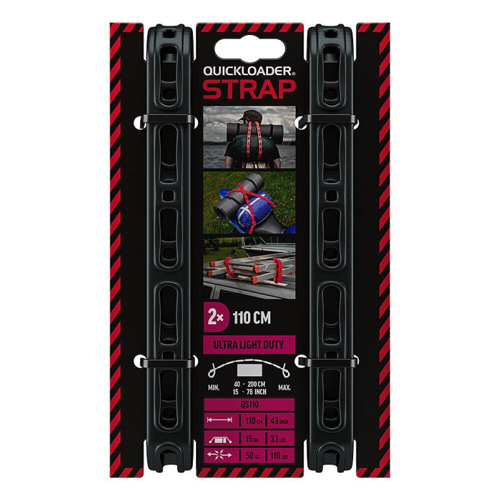 Kiinnitysremmi Quickloader Strap 50 kg 110cm 2kpl