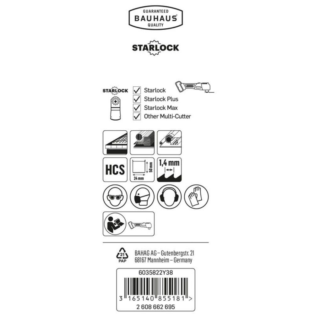 Sahanterä Craftomat Wood Basic 24mm