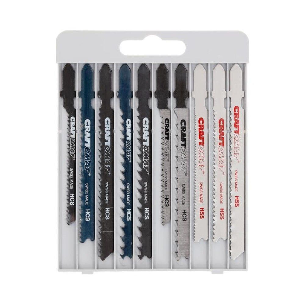 Pistosahanteräsarja Craftomat 10 osaa