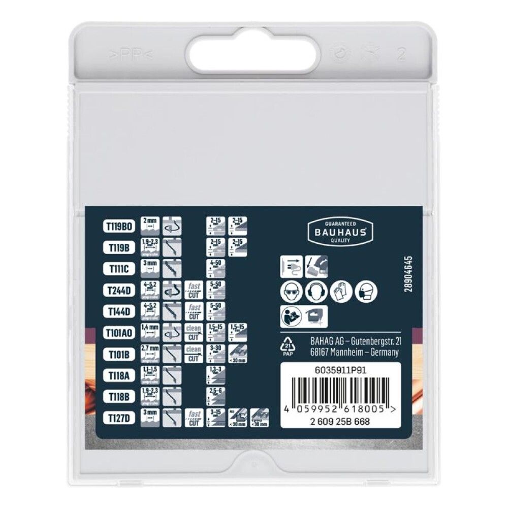 Pistosahanteräsarja Craftomat 10 osaa