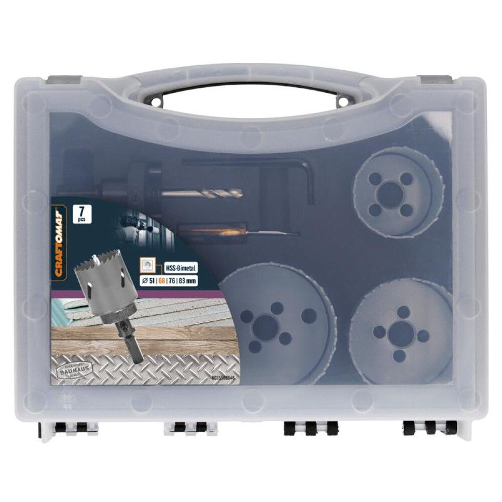 Reikäsahasarja Craftomat HSS- bimetalli 7 osaa