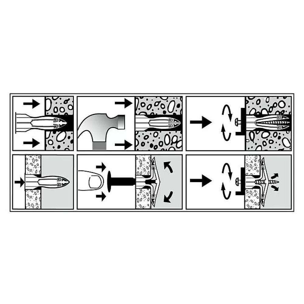 Nailontulppa Cobra Toggles L 6 x 31,5 mm 4 kpl