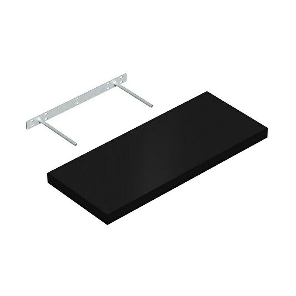 Seinähylly Regalux XL4 musta 3,8 x 24 x 60 cm