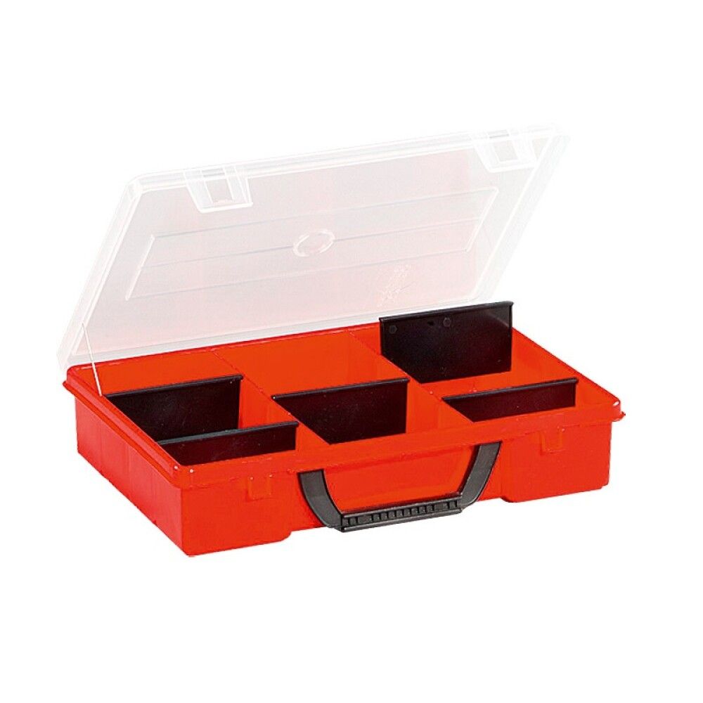 Säilytyslaatikko Kannella 7 Lokeroa Punainen