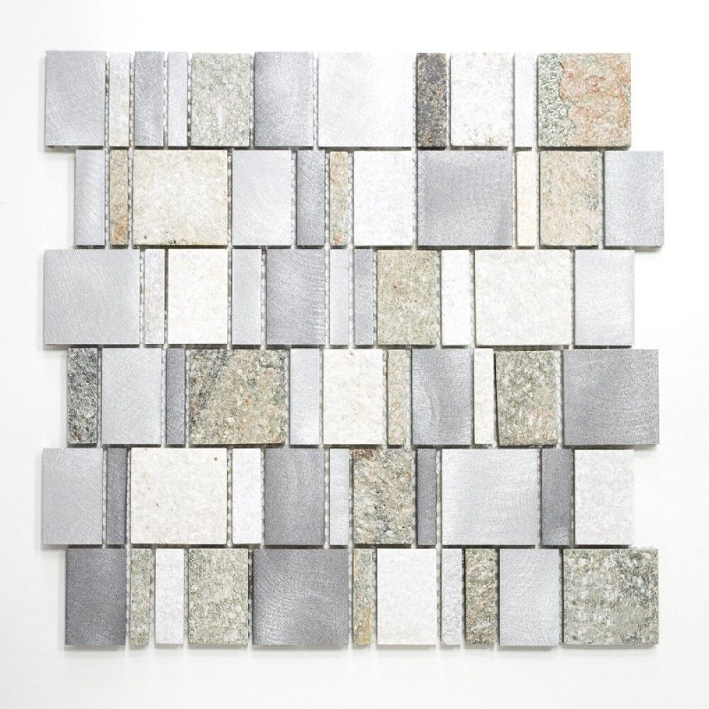 Mosaiikki Luonnonkivi/metalli Suorakaide