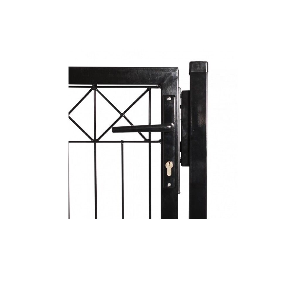 Portti 100 x 100 cm musta X-koriste