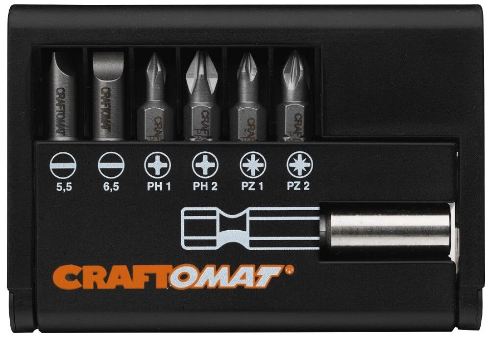 Bitsisetti Craftomat 6-osainen