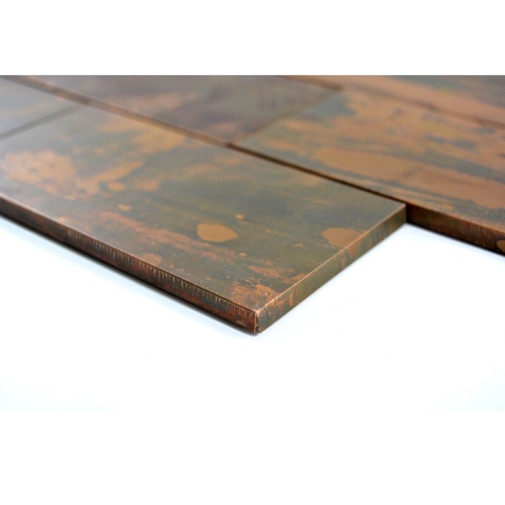 Mosaiikkilaatta Fliesen Subway kupari 30,6 x 30,2 cm