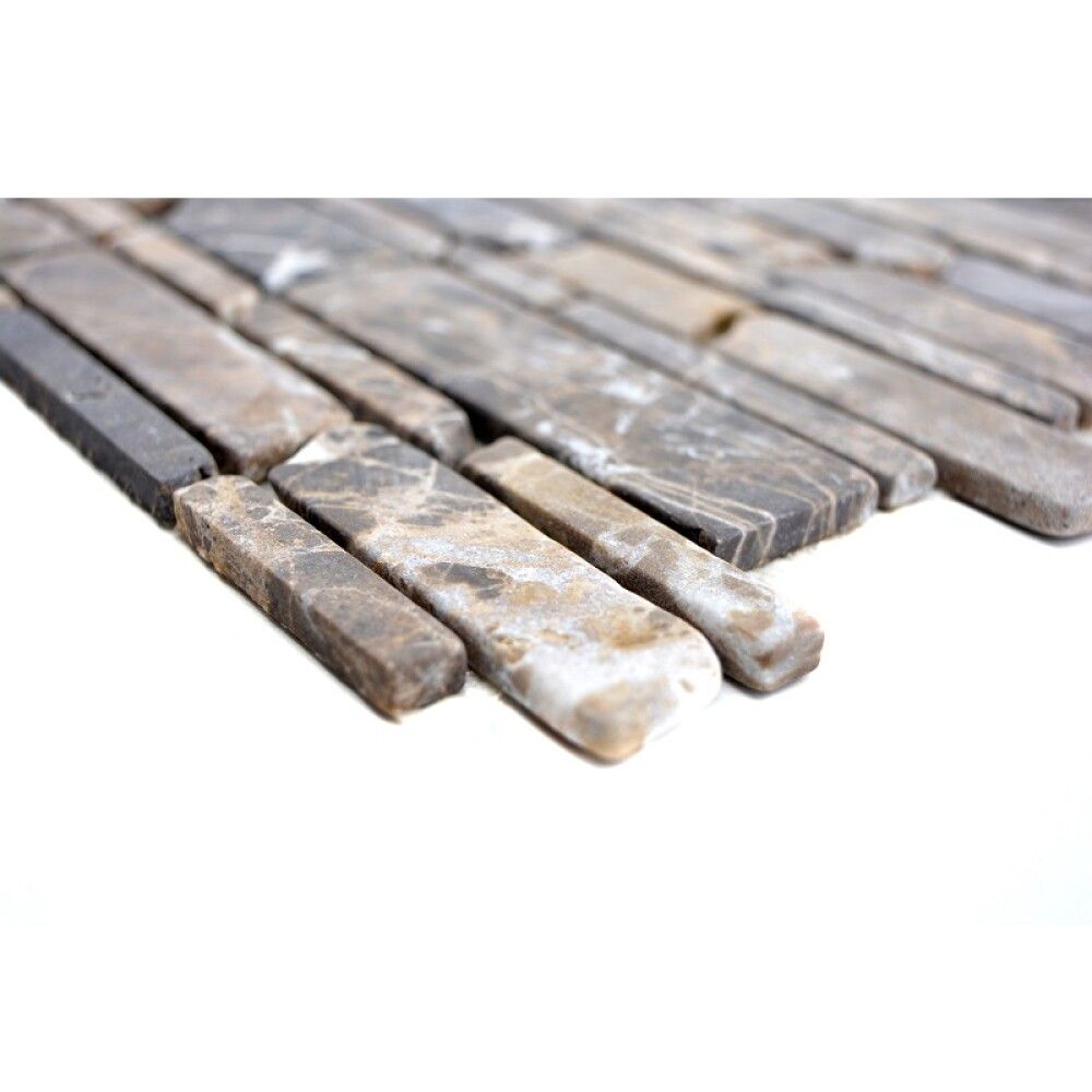 Mosaiikkilaatta Fliesen Brick Uni ruskea 27,5 x 30 cm