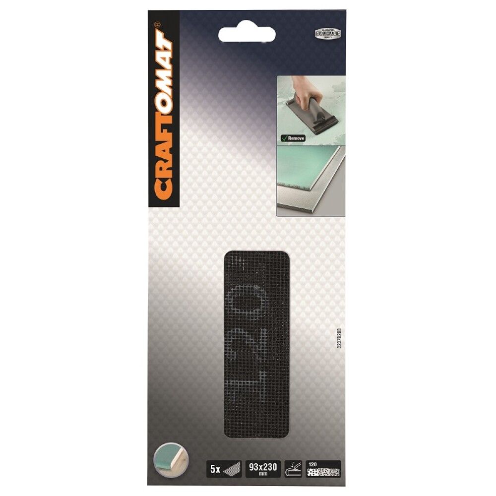 Hiomaverkko Craftomat 93 x 230 mm K120 5 kpl