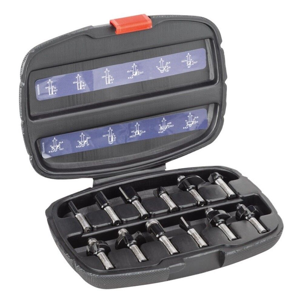 Jyrsinteräsarja Craftomat 8 mm kara 12-os.