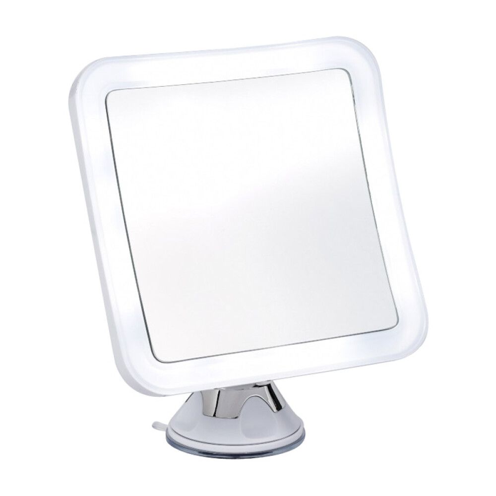 Neliskanttinen kosmetiikkapeili Linda LED-kehysvalolla