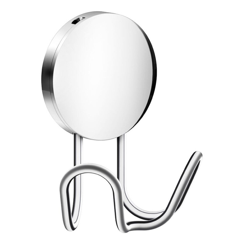 Pyyhekoukku Beslagsboden Kiiltävä kromi 2-koukkua