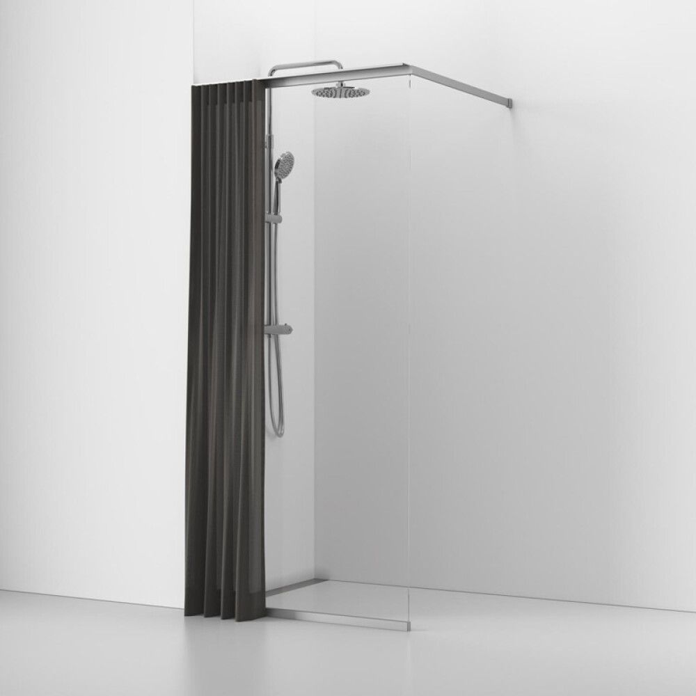 Suihkuverho Svedbergs hiilenharmaa 90 x 200 cm