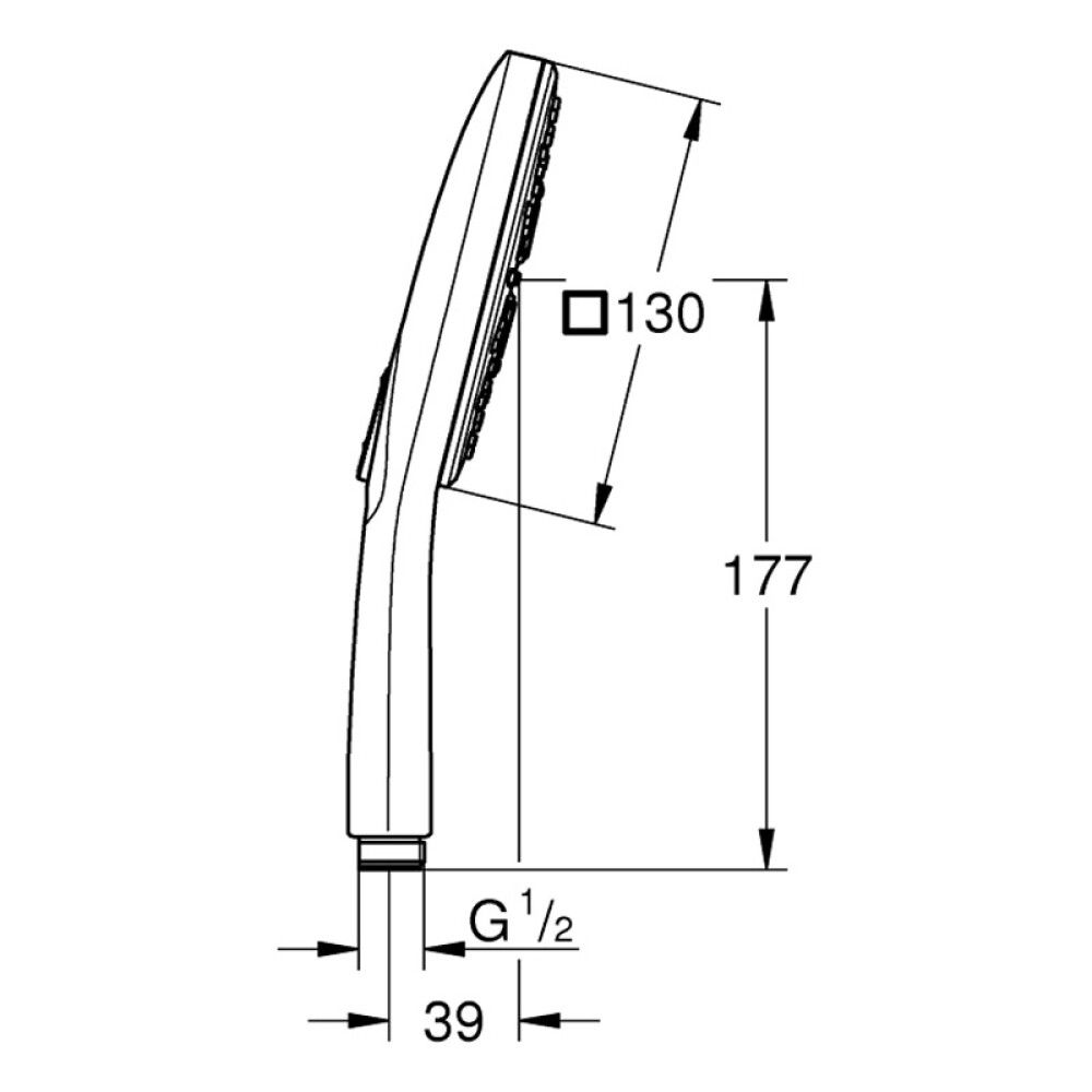 Käsisuihku Vitalio 130 SmartActive Cube