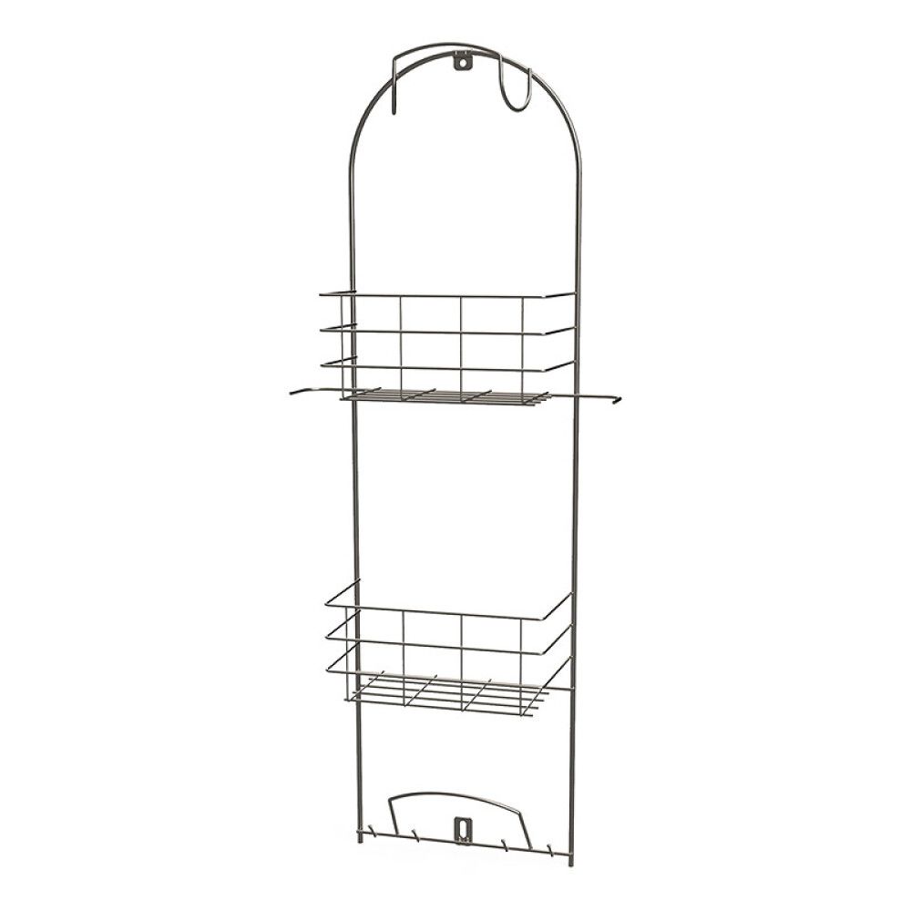 Siivouskaapin metallihyllykkö Svedbergs kromi 34 x 13 x 85 cn