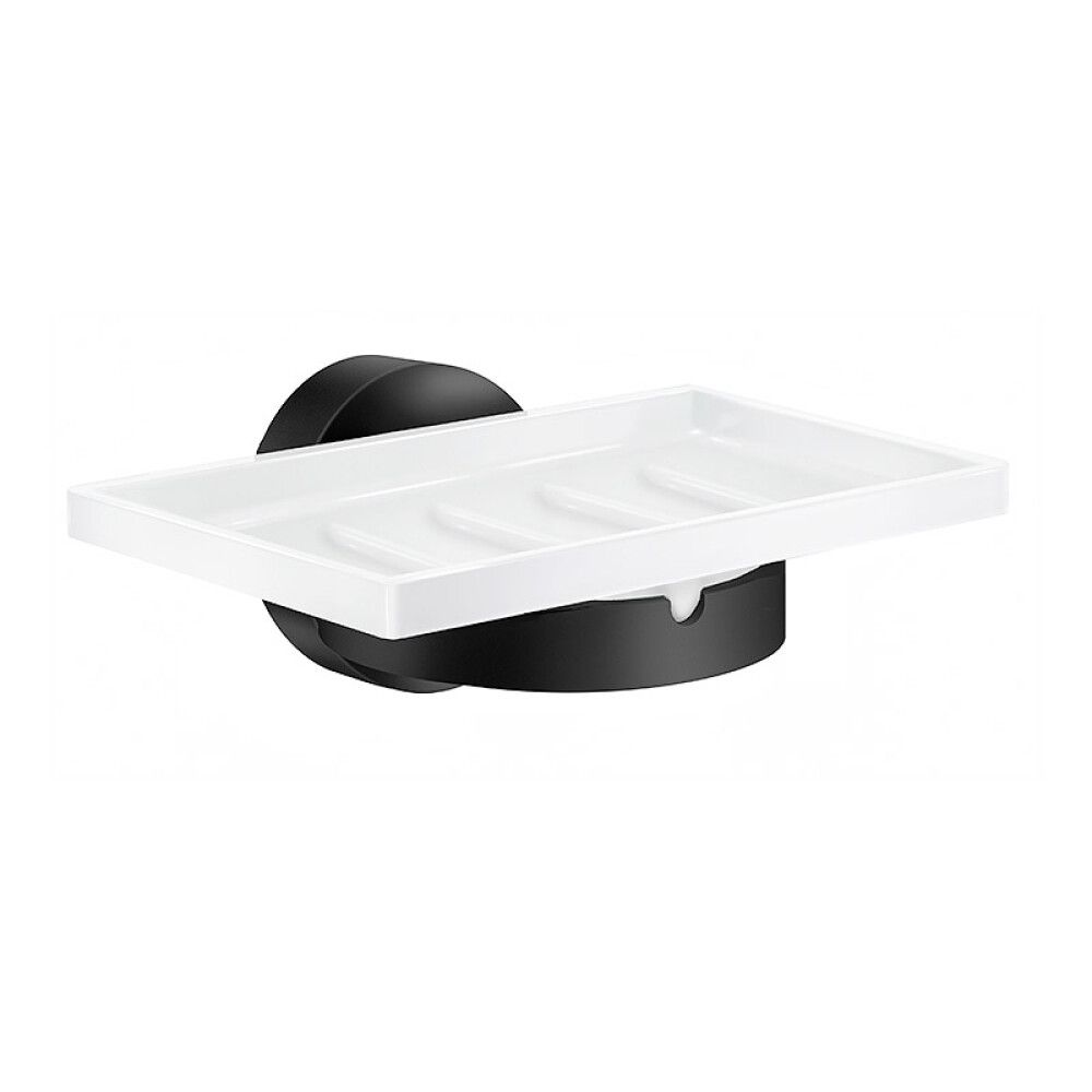 Saippuakuppiteline Smedbo Home HB342P Musta/Posliini