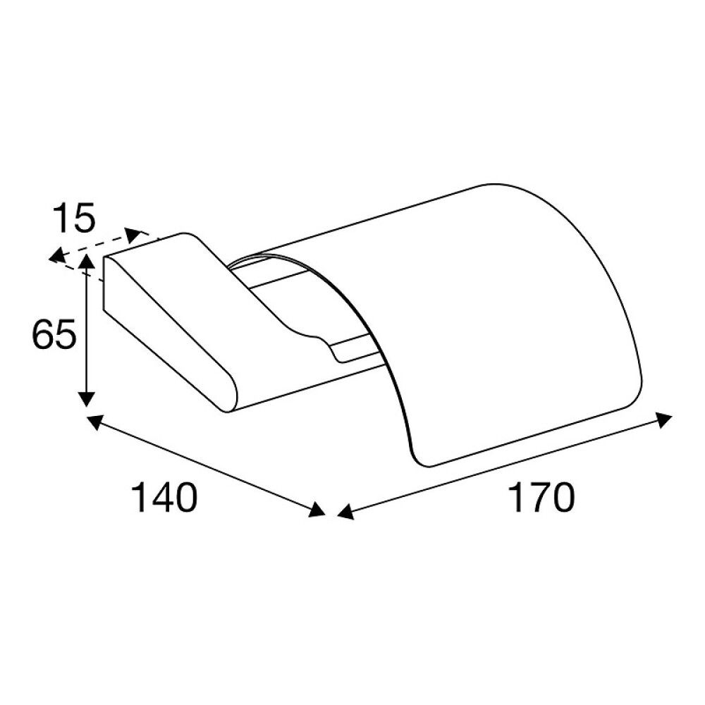 WC-paperiteline Pressalit Style 17 x 14 cm, useita värivaihtoehtoja Harjattu messinki