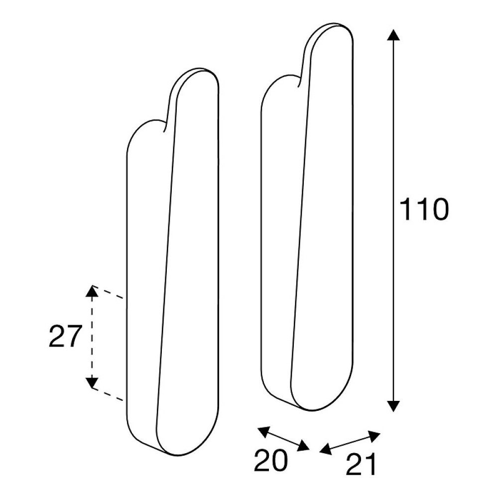 Pyyhekoukkupari Pressalit Style 110 mm, useita värivaihtoehtoja Harjattu messinki